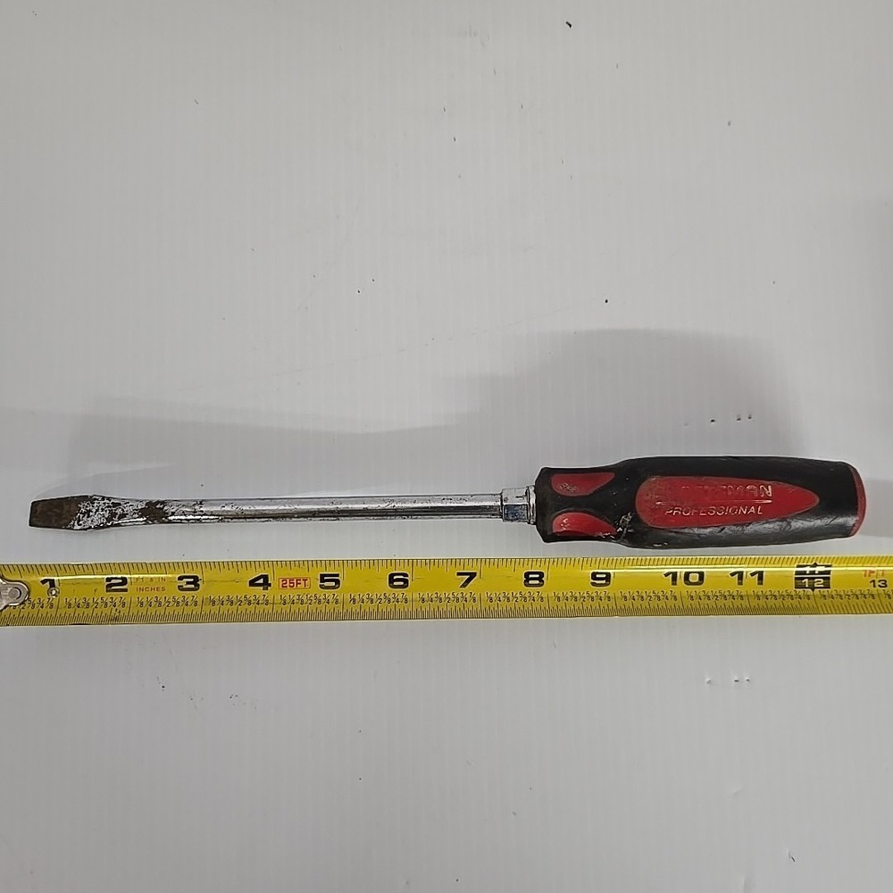 Craftsman Professional 3/8" Slotted Flat 8" Screwdriver 47199 WF Made in USA